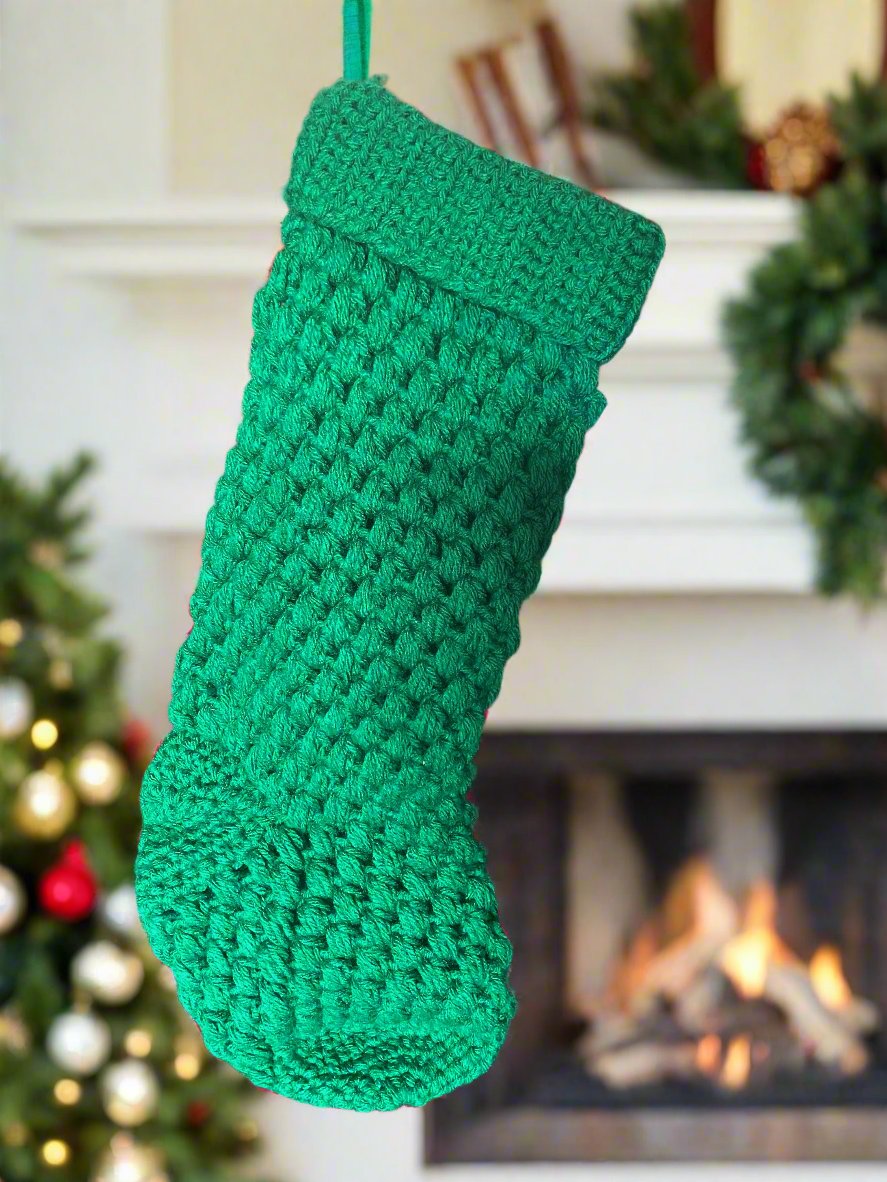 Christmas Stocking - Solid Green