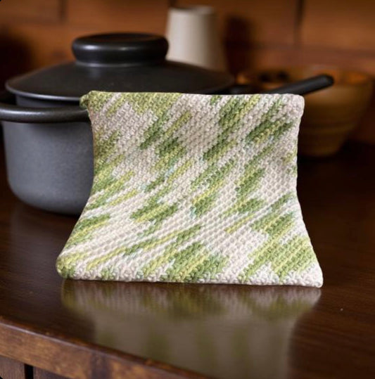 Handmade Pot Holder - prairie ombré