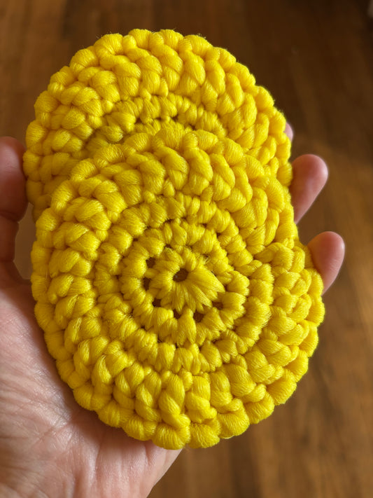 Dish Scrubber Pack - sunshine yellow
