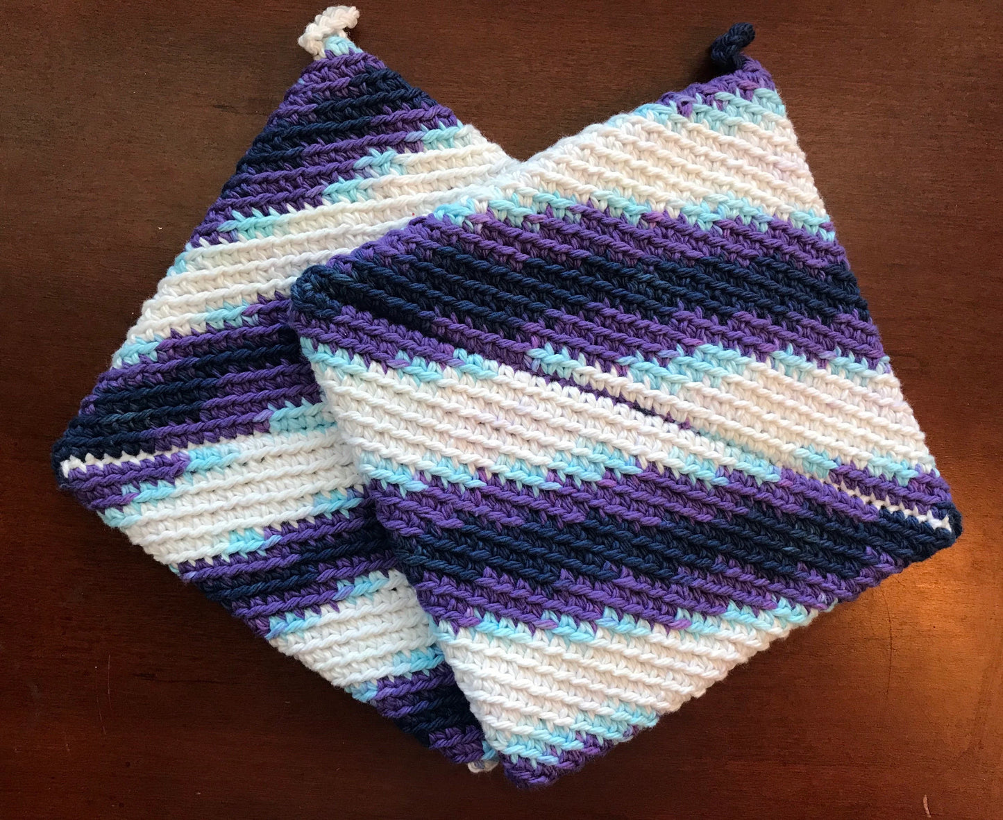 Handmade Pot Holders - Variegated