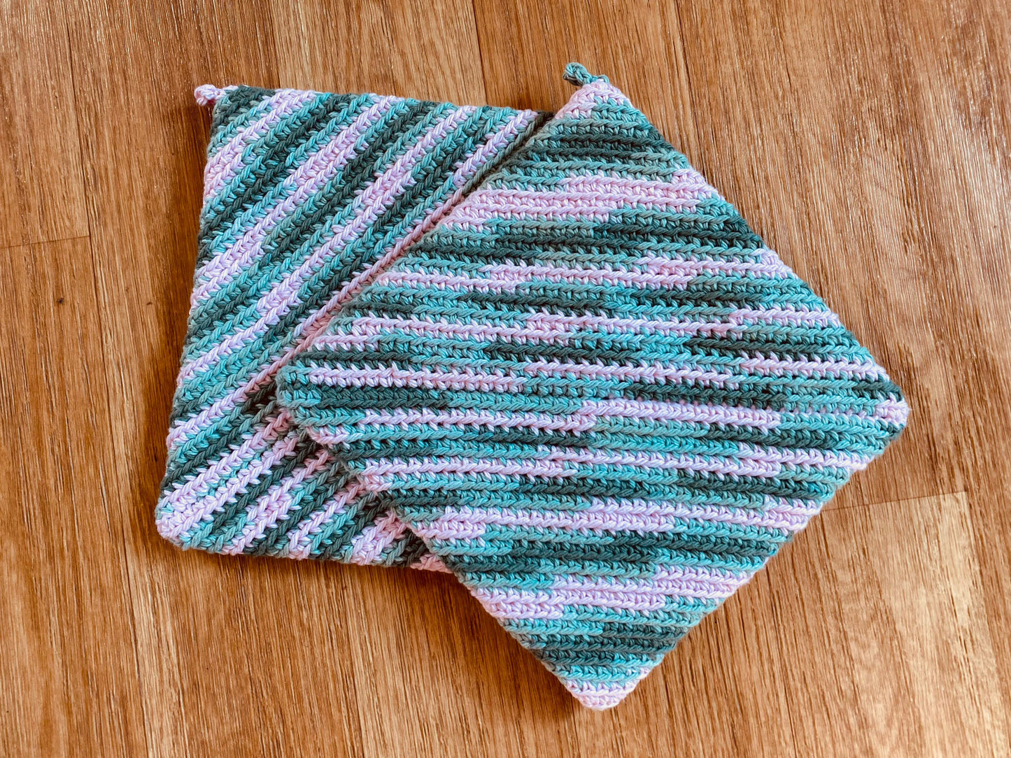 Handmade Pot Holders - Variegated