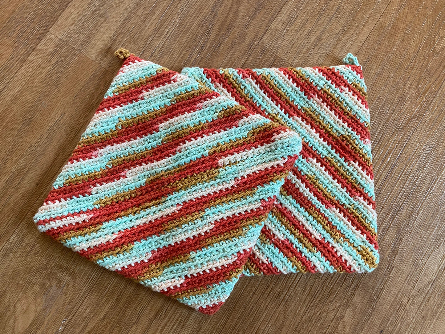 Handmade Pot Holders - Variegated