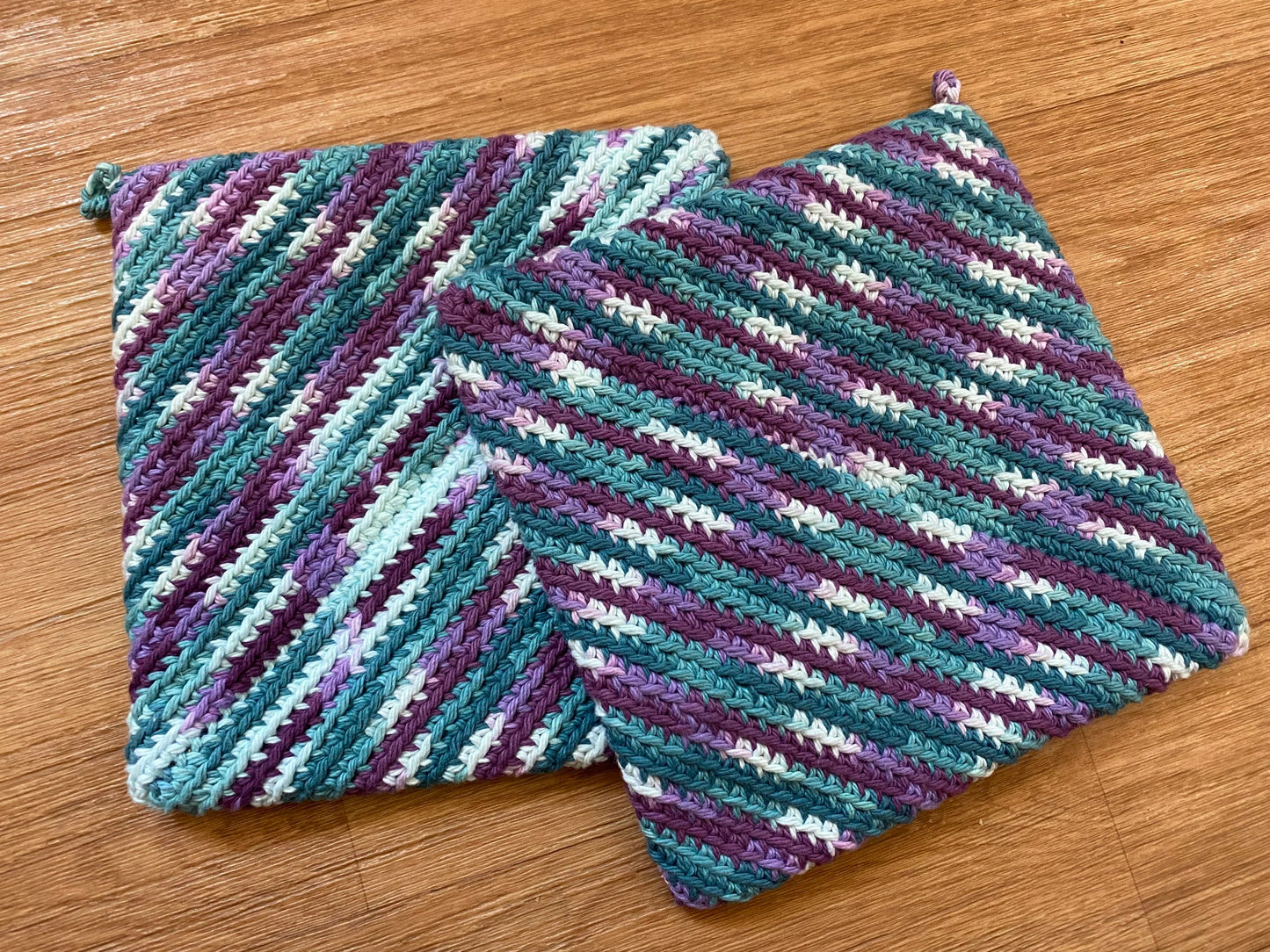 Handmade Pot Holders - Variegated