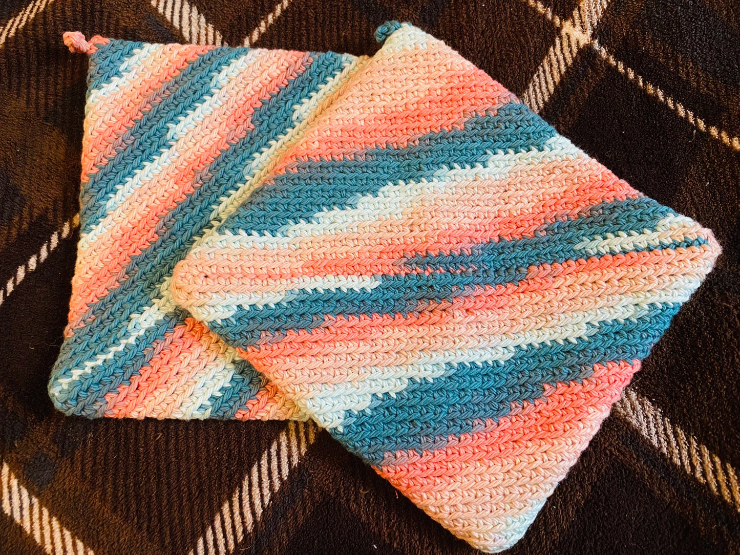 Handmade Pot Holders - Variegated