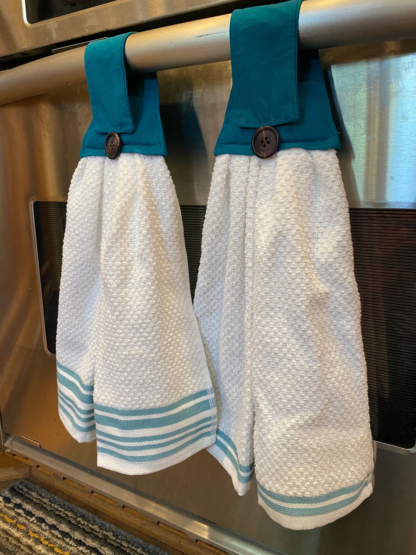 Hanging Kitchen Towels - Aquatic Teal