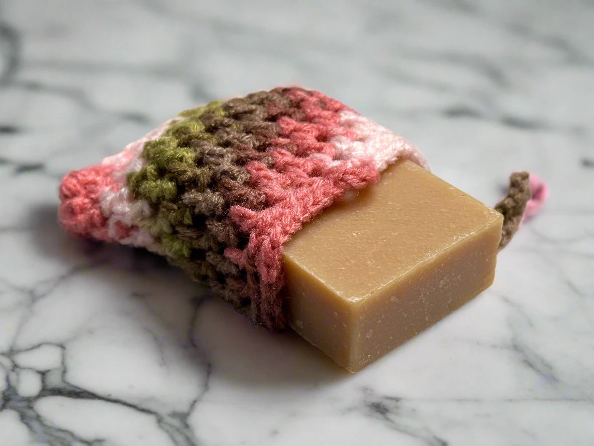 Handcrafted Bar Soap Bag Set - Pink Camo