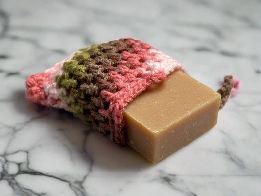 Handcrafted Bar Soap Bag Set - Pink Camo