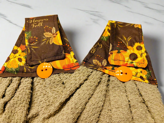 Hanging Kitchen towels - Happy Fall